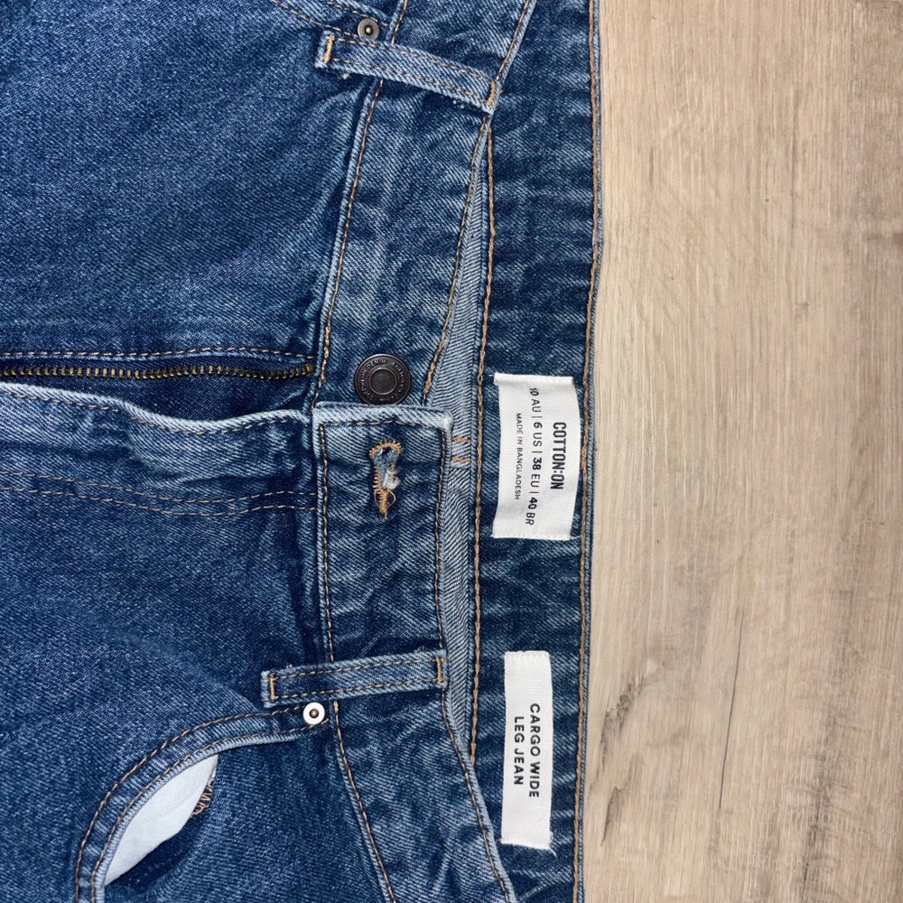 Cotton On women’s cargo wide jeans